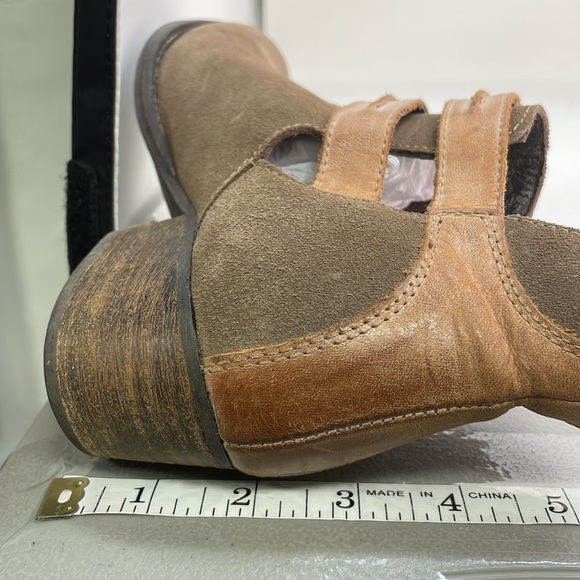 Steve Madden Booties Women's Brown Ankle Boots Brown Leather Buckle Size 6.5 - Picture 13 of 13